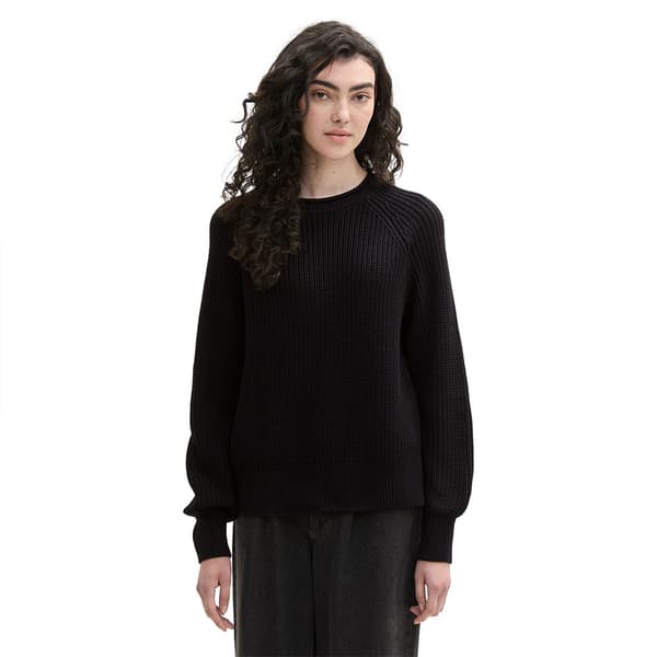 Tom Tailor Crew Neck Tröja Svart XS Kvinna