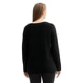 Miniatyrbillede 2 af 5: Tom Tailor Sweater New Ottoman Plus Trøje Sort 46 Kvinde