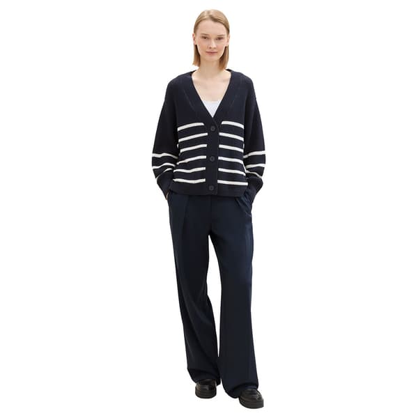 Tom Tailor V Neck Kardigan Svart L Kvinna