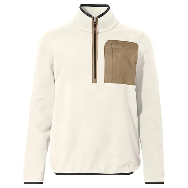 Vaude Rosemoor Fleece Med Halv Dragkedja Beige 40 Kvinna