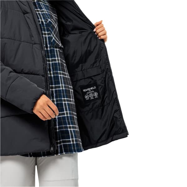 Jack Wolfskin Karolinger Long Jacka Svart XS Kvinna