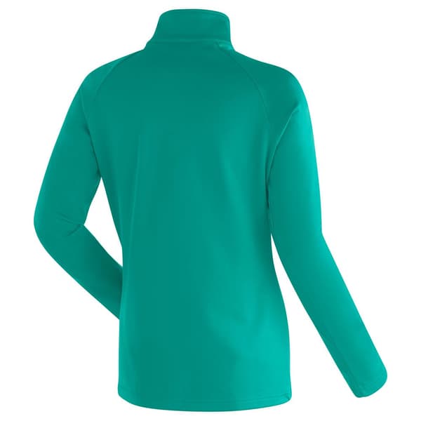 Maier Sports Midlayer Eva Fleecejakke Med Halv Lynlås Grøn 3XL Kvinde
