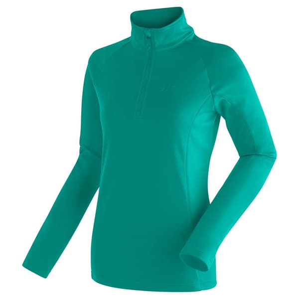 Maier Sports Midlayer Eva Fleecejakke Med Halv Lynlås Grøn 3XL Kvinde