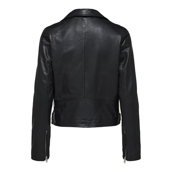 Selected Katie Leather Jacka Svart 34 Kvinna