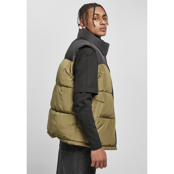 Urban Classics Block Puffer Jakke Sort XL Mand