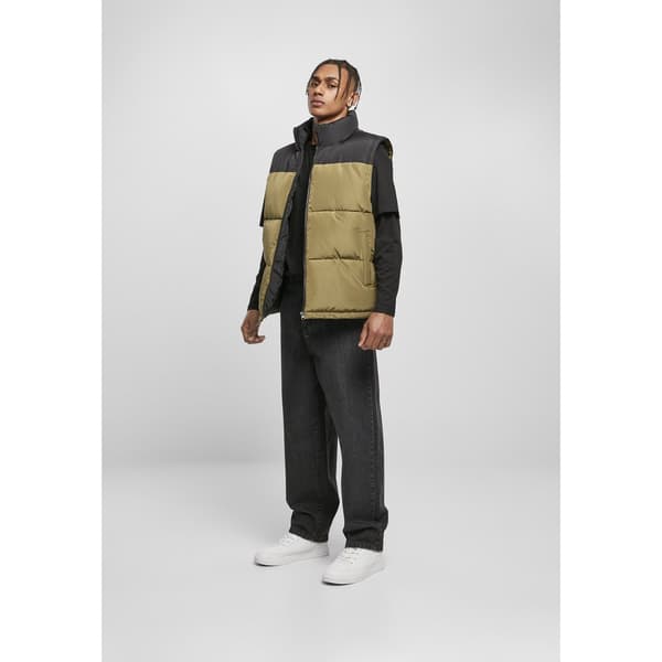 Urban Classics Block Puffer Jakke Sort XL Mand