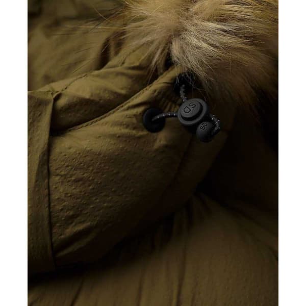 Superdry Faux Fur Puffjacka Grönt S Kvinna