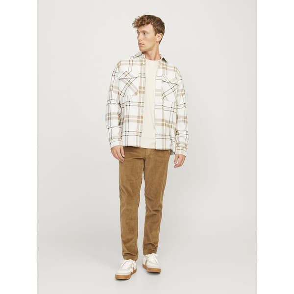 Jack & Jones Raymond Melange Check övertröja Beige S Man