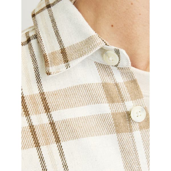 Jack & Jones Raymond Melange Check övertröja Beige S Man