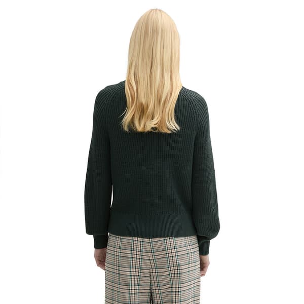 Tom Tailor Crew Neck Trøje Grøn XS Kvinde