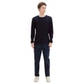 Miniatyrbillede 6 af 6: Tom Tailor Structured Roll Edge Knit Trøje Blå L Mand