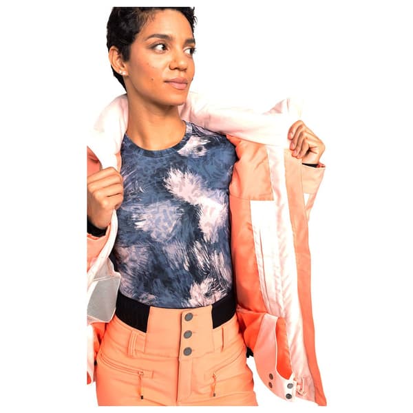 Roxy Free Jet Block Jacka Orange L Kvinna