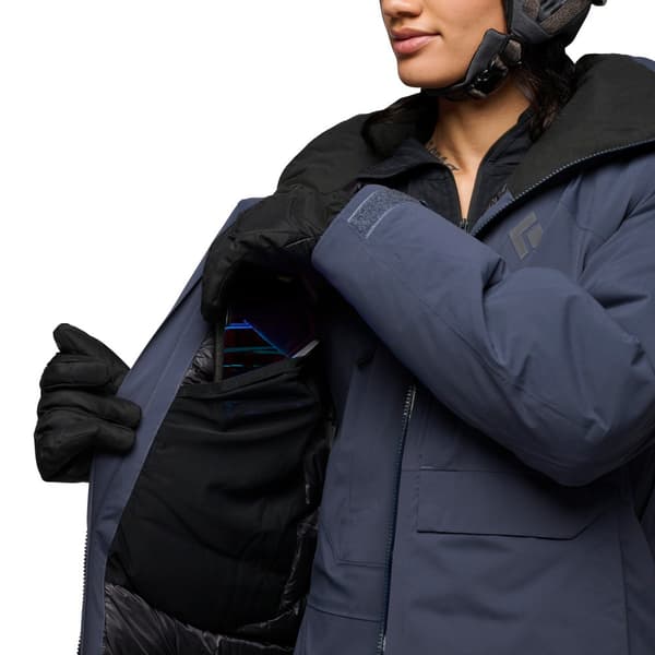 Black Diamond Factor Insulated Parka Grå S Kvinna