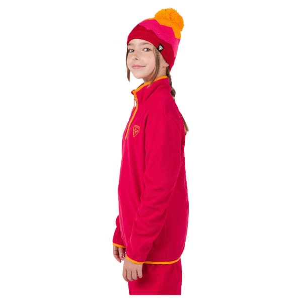 Rossignol Strawpile Fleece Med Halv Dragkedja Röd 14 Years