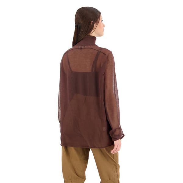 G-star Sheer Loose Striktrøje Med Høj Hals Brun M Kvinde