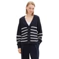 Miniatyrbillede 1 af 6: Tom Tailor V Neck Cardigan Sort 2XL Kvinde