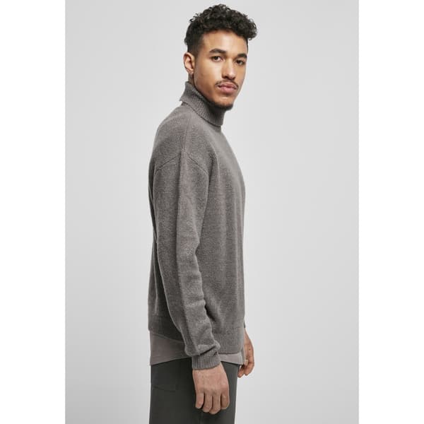 Urban Classics Oversized Roll Neck Big Trøje Grå 4XL Mand