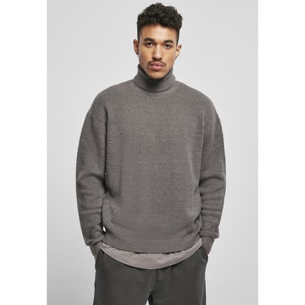 Urban Classics Oversized Roll Neck Big Trøje Grå 4XL Mand
