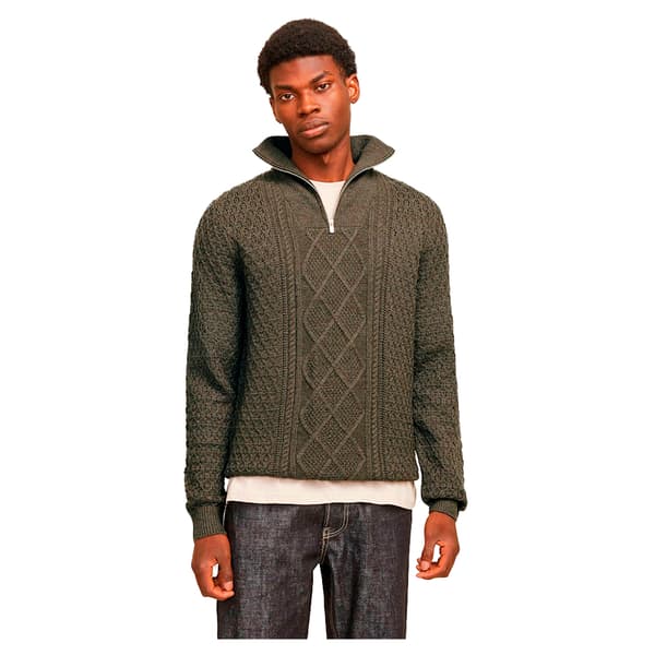 Jack & Jones North Halv Lynlås Sweater Grøn XL Mand