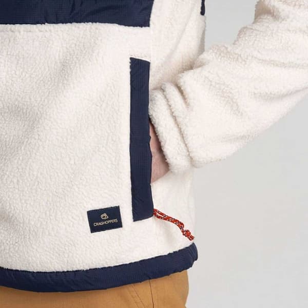 Craghoppers Montadale Hybrid Fleece Beige,Blå S Mand