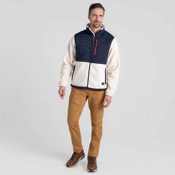 Craghoppers Montadale Hybrid Fleece Beige,Blå S Mand