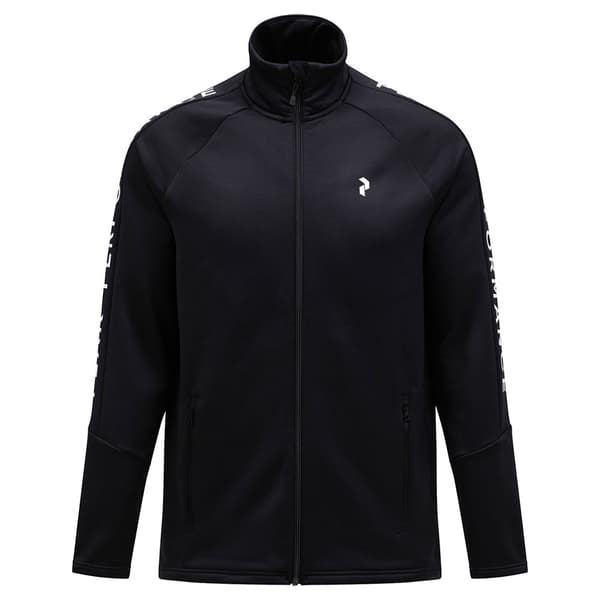 Peak Performance Rider Fleecejacka Med Dragkedja Svart L Man