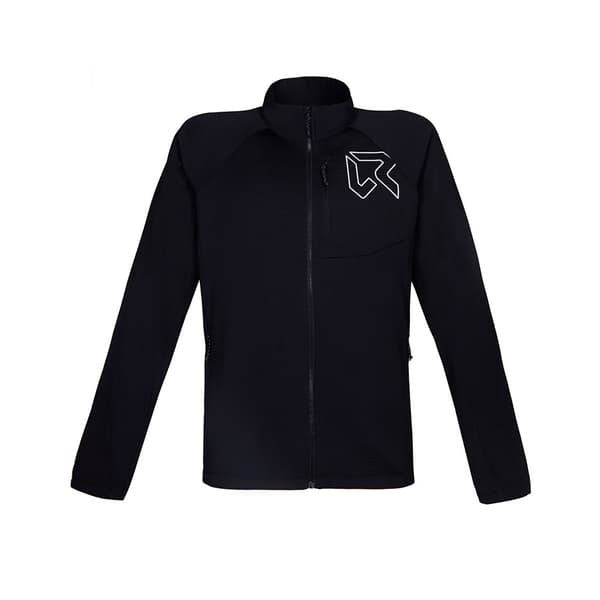 Rock Experience Arrows Mock Neck Vetoketjullinen Fleecetakki Musta S Mies