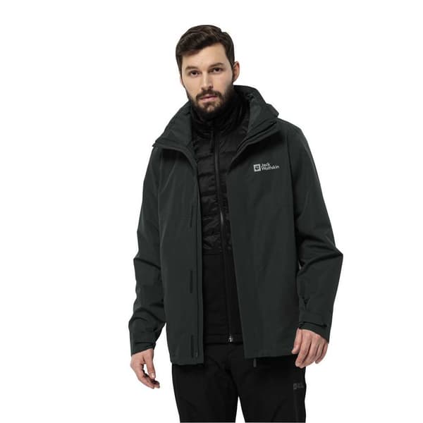 Jack Wolfskin Luntal 3in1 Jacka Svart 2XL Man
