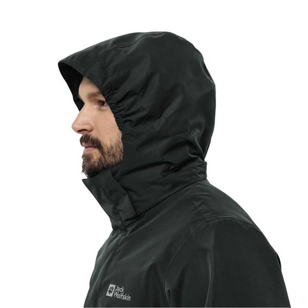 Jack Wolfskin Luntal 3in1 Jacka Svart 2XL Man