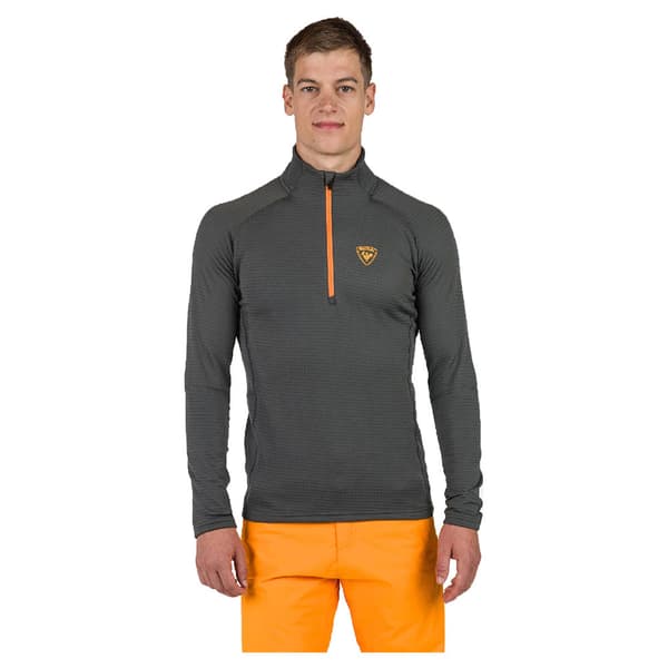 Rossignol Blackside Fleece Med Halv Dragkedja Grå M Man