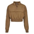 Miniatyrbillede 7 af 8: Urban Classics Cropped Crinkle Nylon Jakke Brun S Kvinde