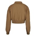 Miniatyrbillede 8 af 8: Urban Classics Cropped Crinkle Nylon Jakke Brun S Kvinde