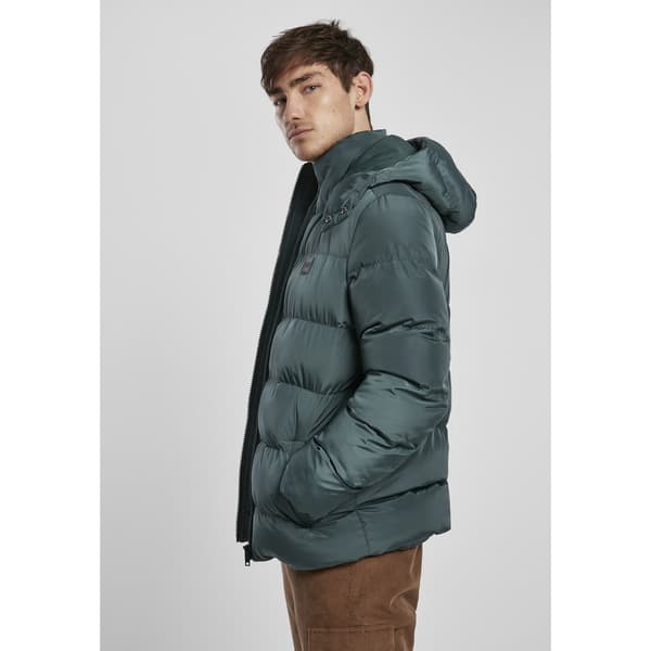 Urban Classics Hooded Puffer Jakke Grøn 2XL Mand
