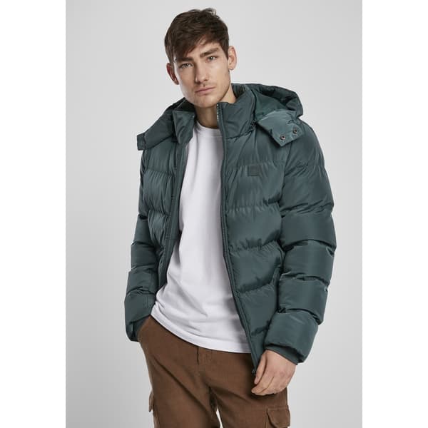 Urban Classics Hooded Puffer Jakke Grøn 2XL Mand