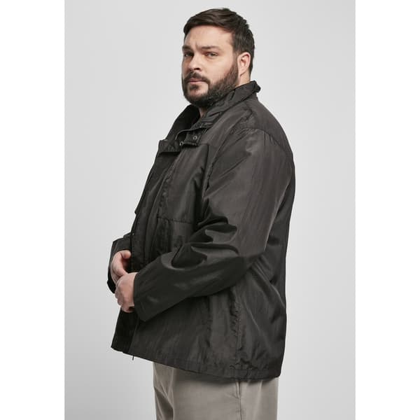 Urban Classics Windbreaker Double Pocket Nylon Crepe Jakke Sort L Mand