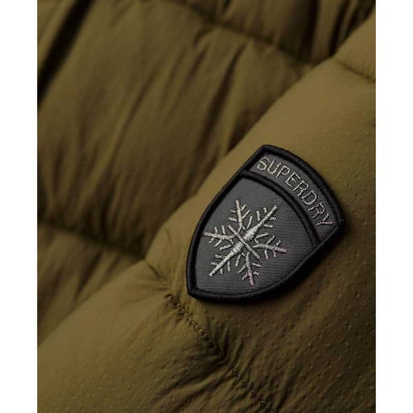 Superdry Faux Fur Puffjacka Grönt L Kvinna