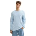 Miniatyrbillede 4 af 6: Tom Tailor Structured Roll Edge Knit Trøje Blå 2XL Mand