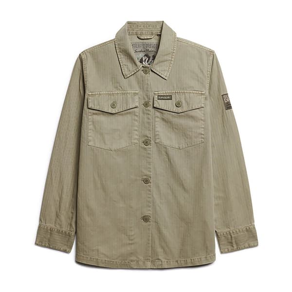 Superdry Military övertröja Beige S Kvinna