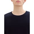 Miniatyrbillede 5 af 6: Tom Tailor Structured Roll Edge Knit Trøje Blå 2XL Mand