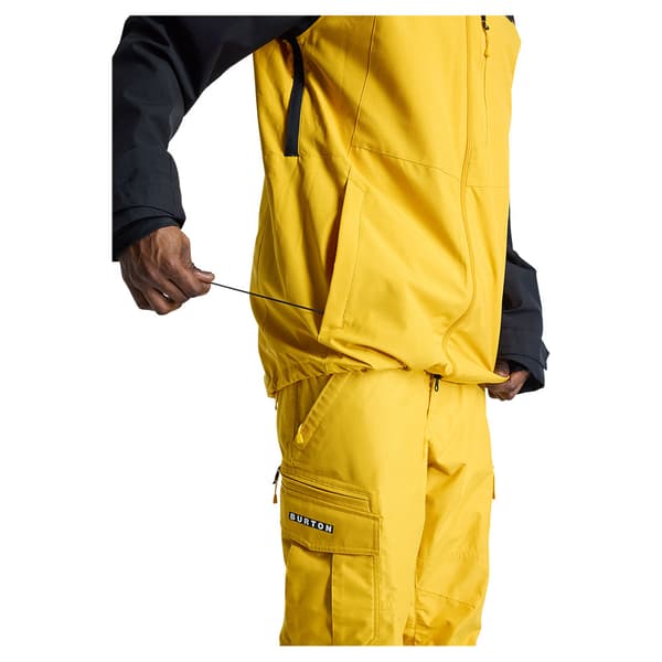 Burton Lodgepole Jacka Gul,Svart XS Man