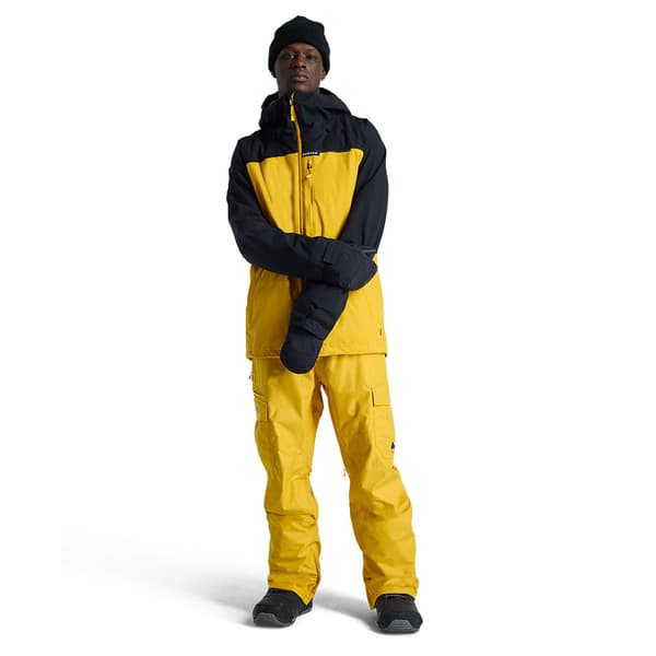 Burton Lodgepole Jacka Gul,Svart XS Man
