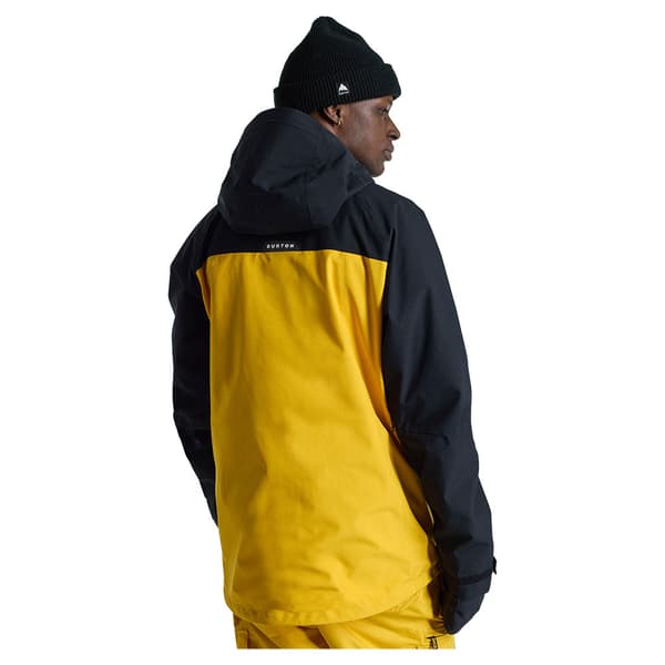 Burton Lodgepole Jacka Gul,Svart XS Man