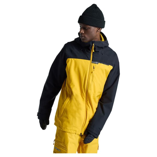 Burton Lodgepole Jacka Gul,Svart XS Man