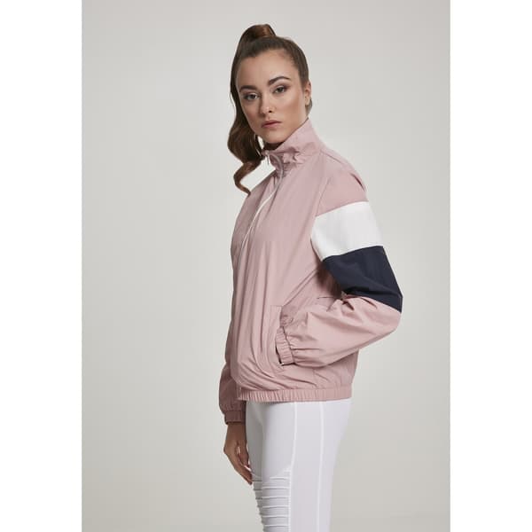 Urban Classics 3-tone Crinkle Parka Rosa XS Kvinde
