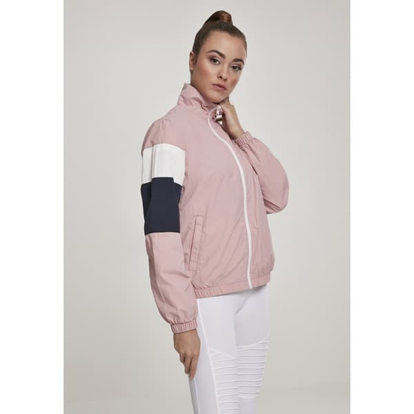 Urban Classics 3-tone Crinkle Parka Rosa XS Kvinde