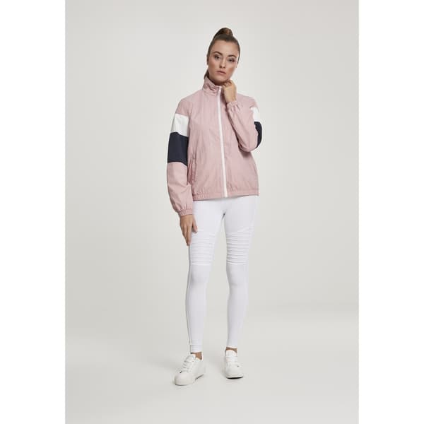 Urban Classics 3-tone Crinkle Parka Rosa XS Kvinde