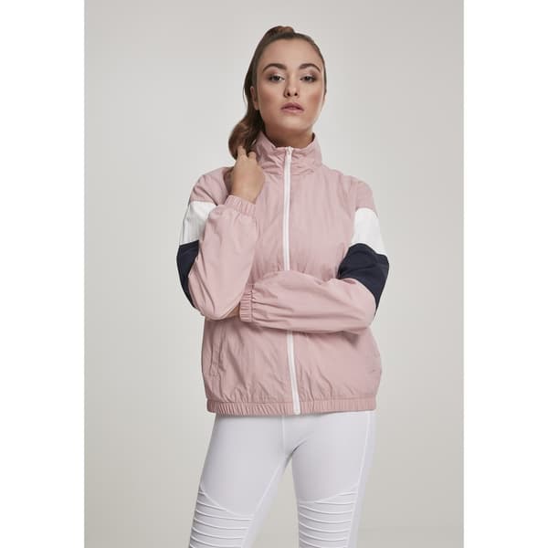 Urban Classics 3-tone Crinkle Parka Rosa S Kvinde