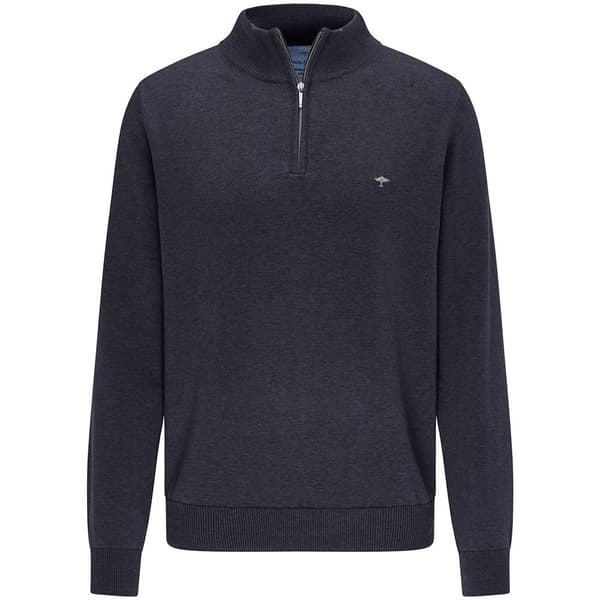Fynch Hatton Sfpk215 Halv Lynlås Sweater Grå S Mand