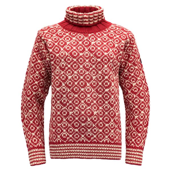 Devold Of Norway Svalbard Wool High Neck Tröja Röd M Man