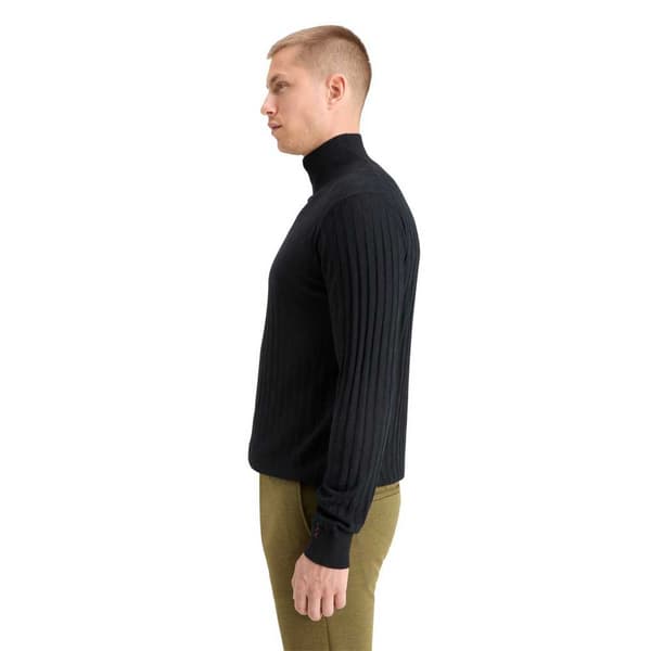 Scotch & Soda 178833 Striktrøje Med Høj Hals Sort XL Mand